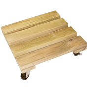 Support  Roulettes Carr en Bois Autoclave